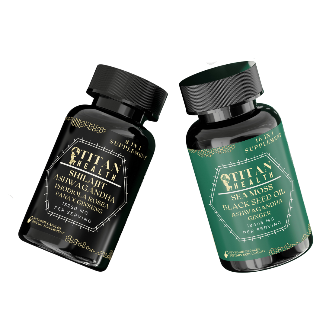 TITAN Power Duo Bundle - Sea Moss + Shilajit Supplements